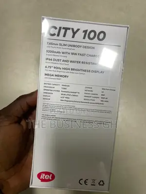 New Itel City 100 128 GB Black