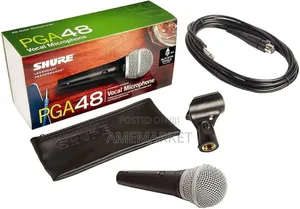 Shure Pga48 Cardioid Dynamic Xlr Vocal Microphone