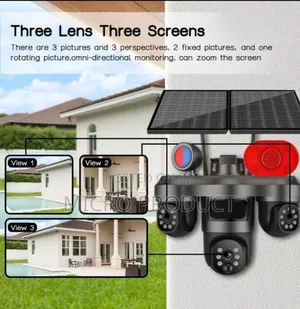 Solar-Powered Tripple Lense Camera