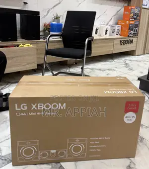 Fresh in Box Lg Cj44 480watt Speaker With 2 Subwoofer(Black)