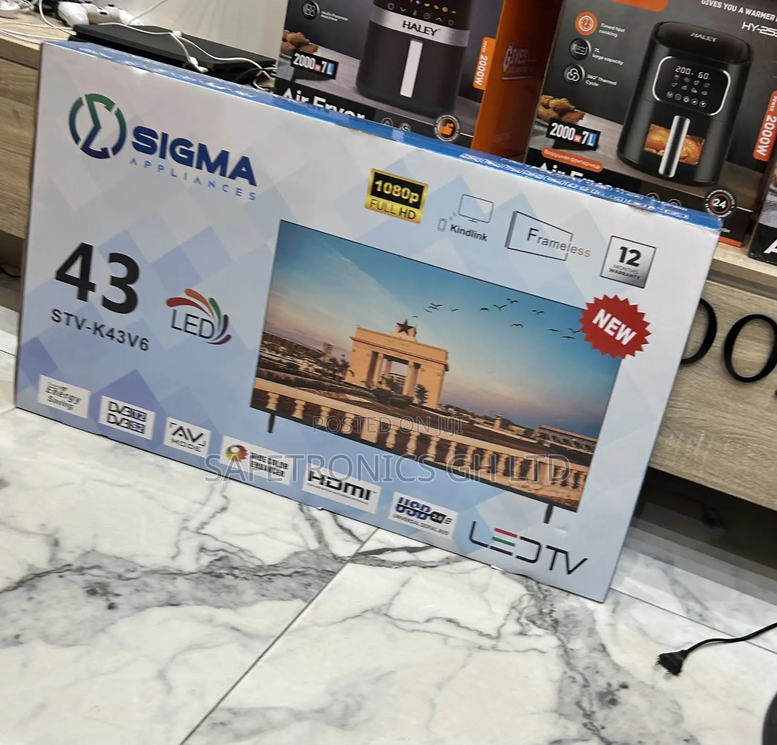 Reliable New Full Hd Led Sig-K43v6 43 Inch Sigma Clear Screen Tv