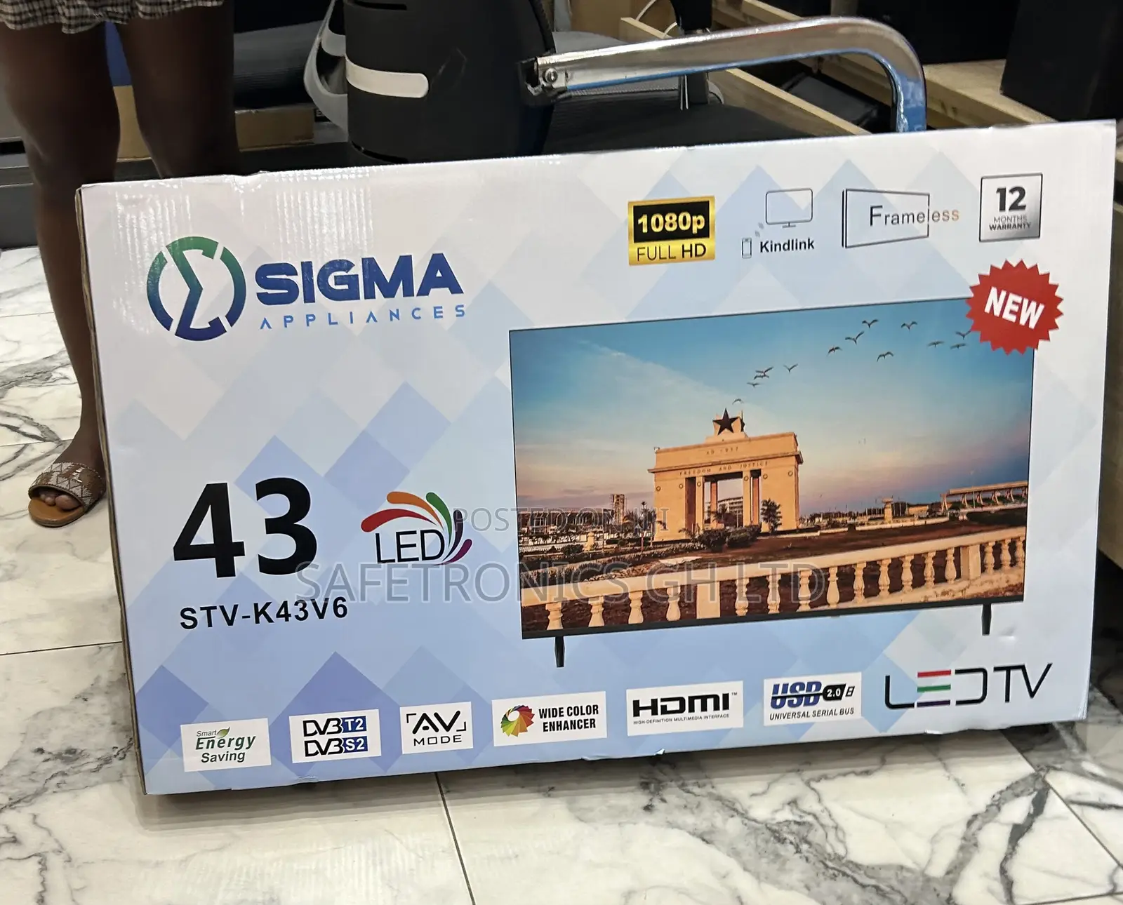 Just Approved Sig-K43v6 Sigma Full Hd Led 43 Inch Frameless Tv