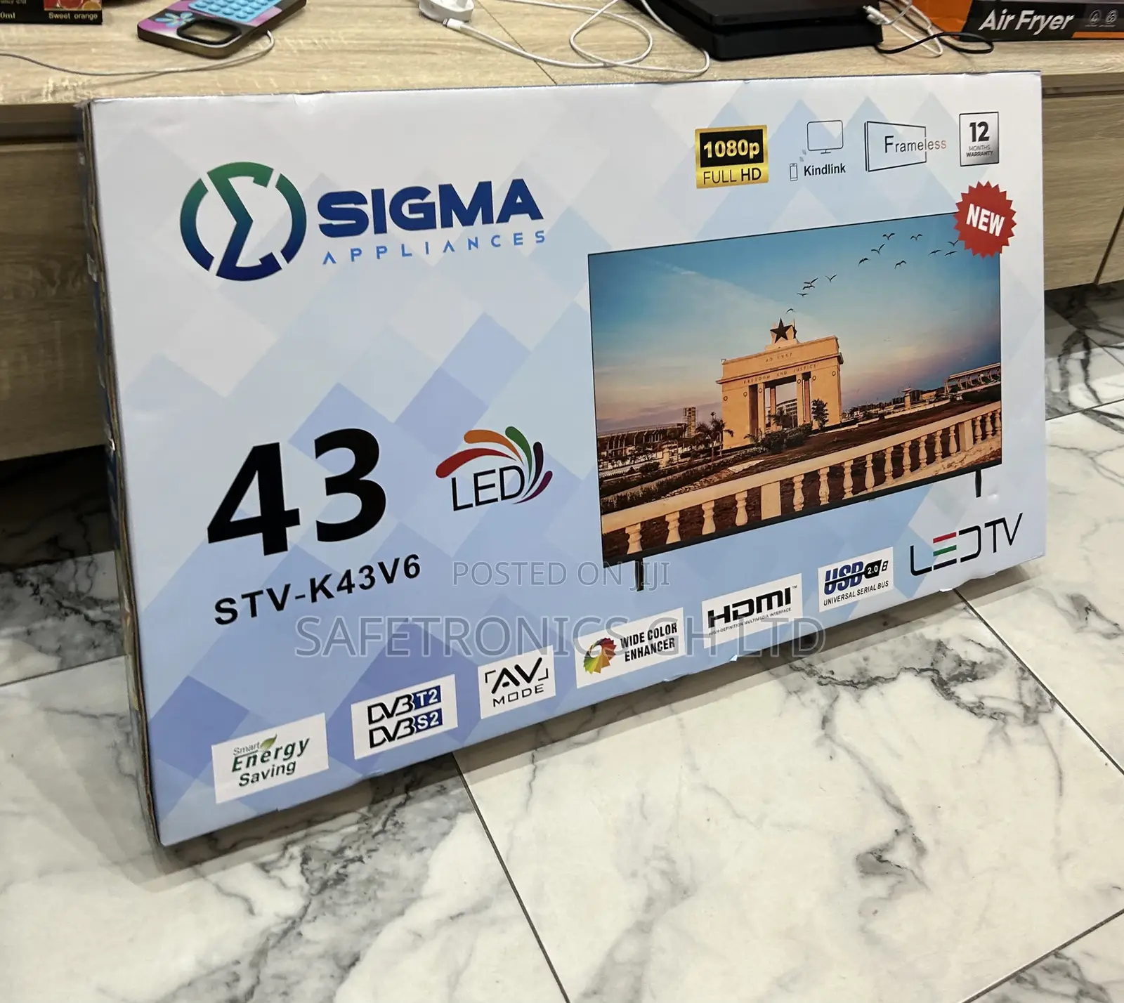 Sigma Full Hd Led 43 Inch Clear Frameless Sig-K43v6 Best Tv