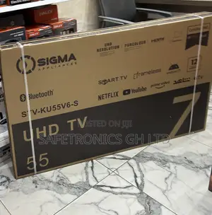 Secure Smart Led Uhd 55 Inch Ultra Sig-Ku55v6-S Sigma Tv