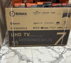 Fresh in Box Ultra 55 Inch Led Smart Sig-Ku55v6-S Sigma Frameless Tv