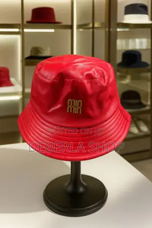 Leather Bucket Hats / Round Caps