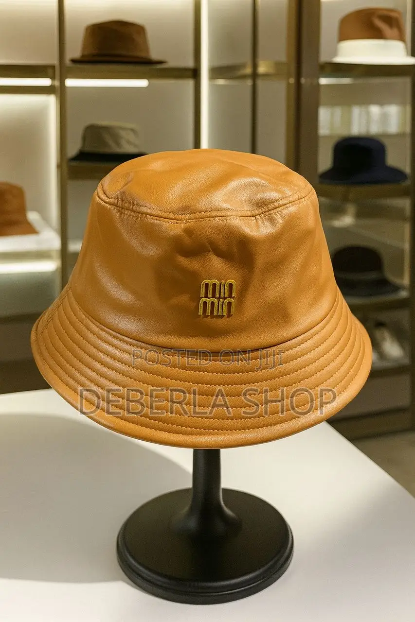 Leather Bucket Hats / Round Caps