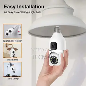 2 Lens Bulb Security Camera