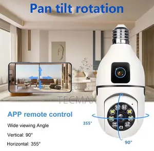 2 Lens Bulb Security Camera