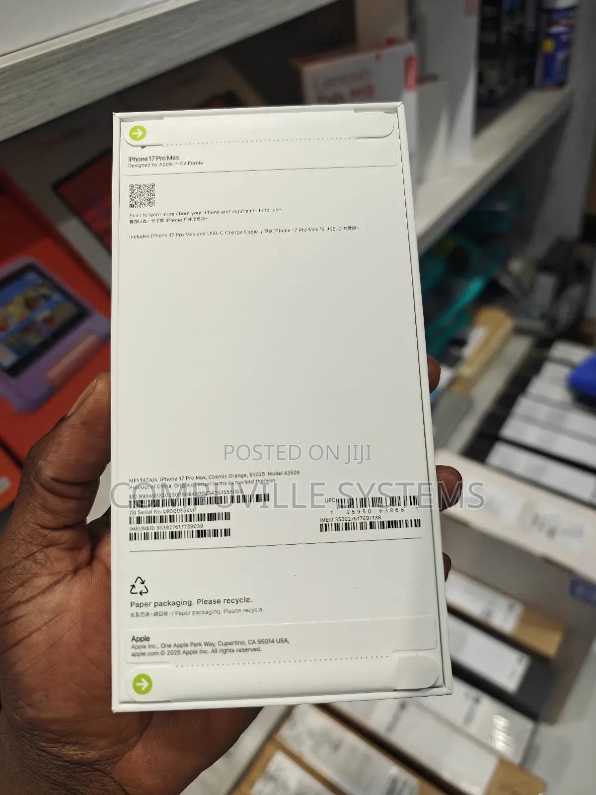 New Apple iPhone 17 Pro Max 512 GB Orange