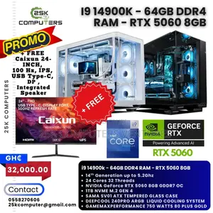 New Desktop Computer Asus TUF Gaming FX10CP 64GB Intel Core i9 SSD 1T