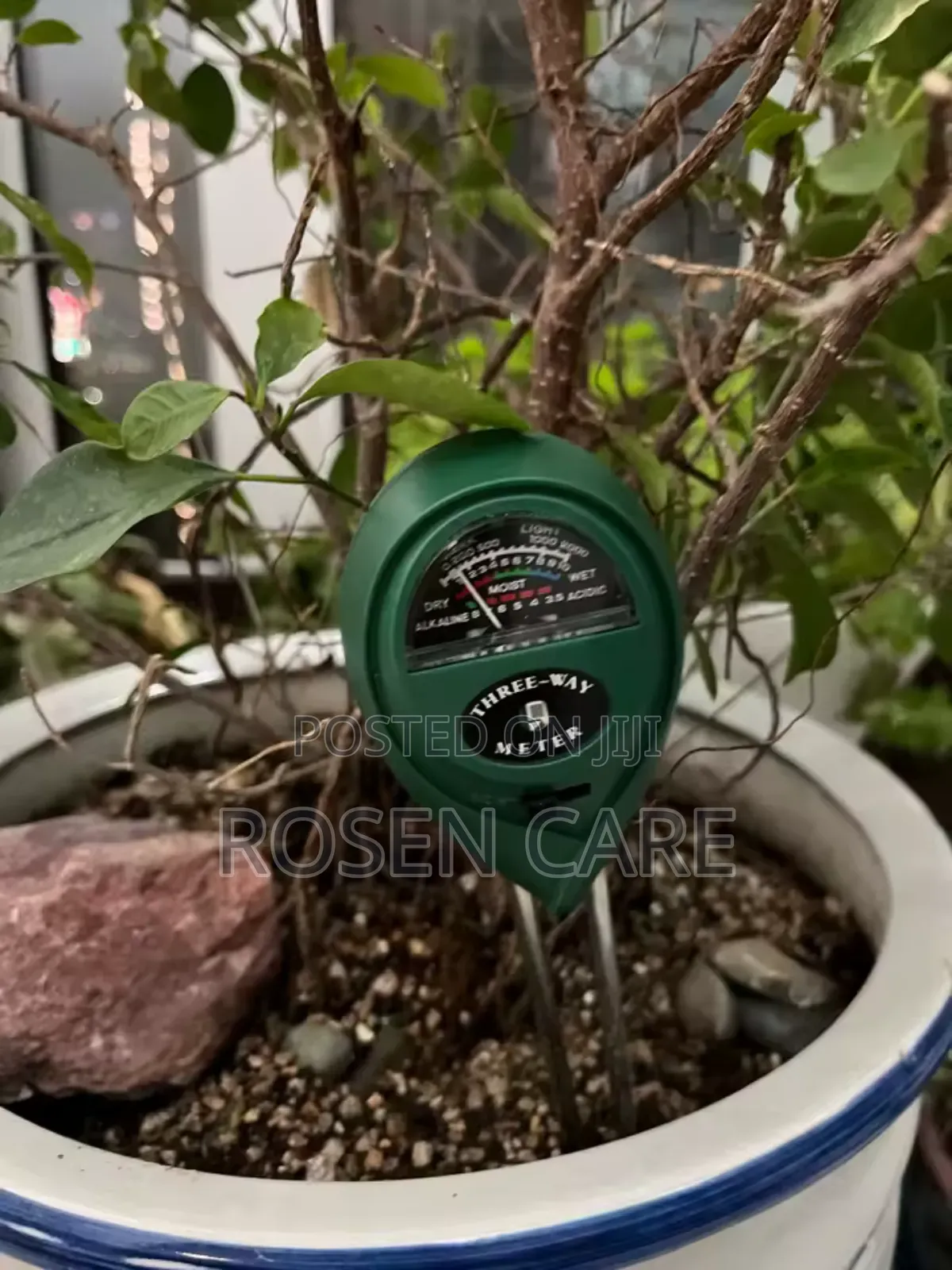 3 In 1 Soil Ph Meter Sunlight Ph Tester Flowers Moisture Plants