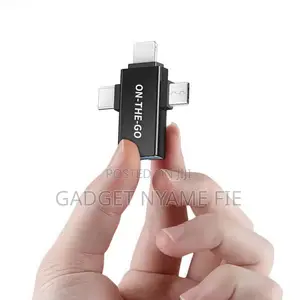 3 In 1 Otg Usb 3.0 Adapter - Black