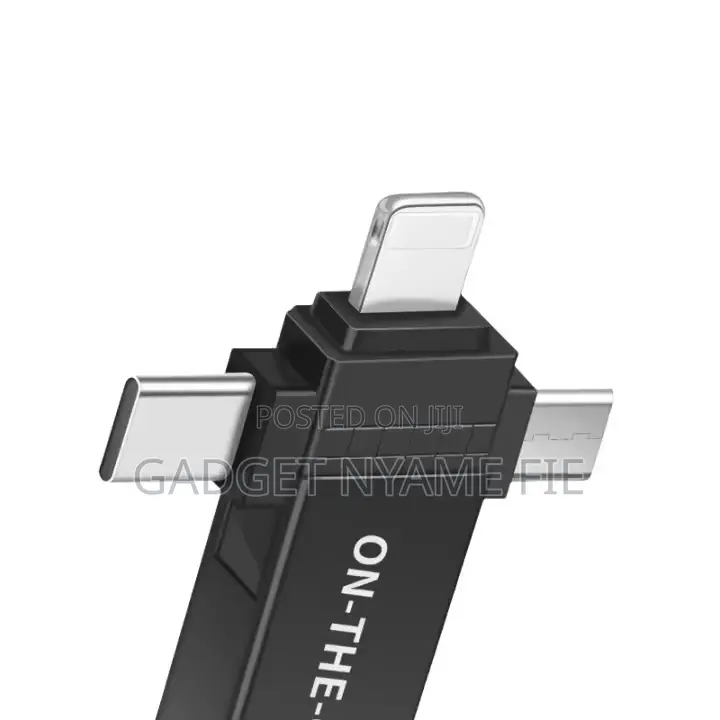 3 In 1 Otg Usb 3.0 Adapter - Black