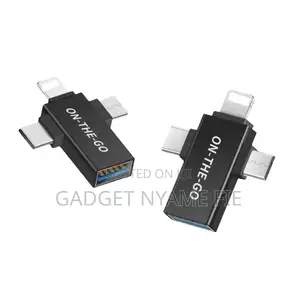 3 In 1 Otg Usb 3.0 Adapter - Black