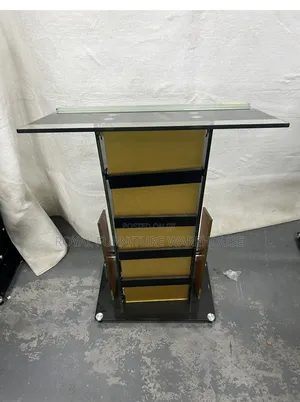 Gold and Black Podium Stand