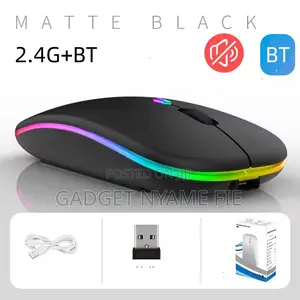 2.4g Rechargeable Ultra-thin Wireless Mouse - Black