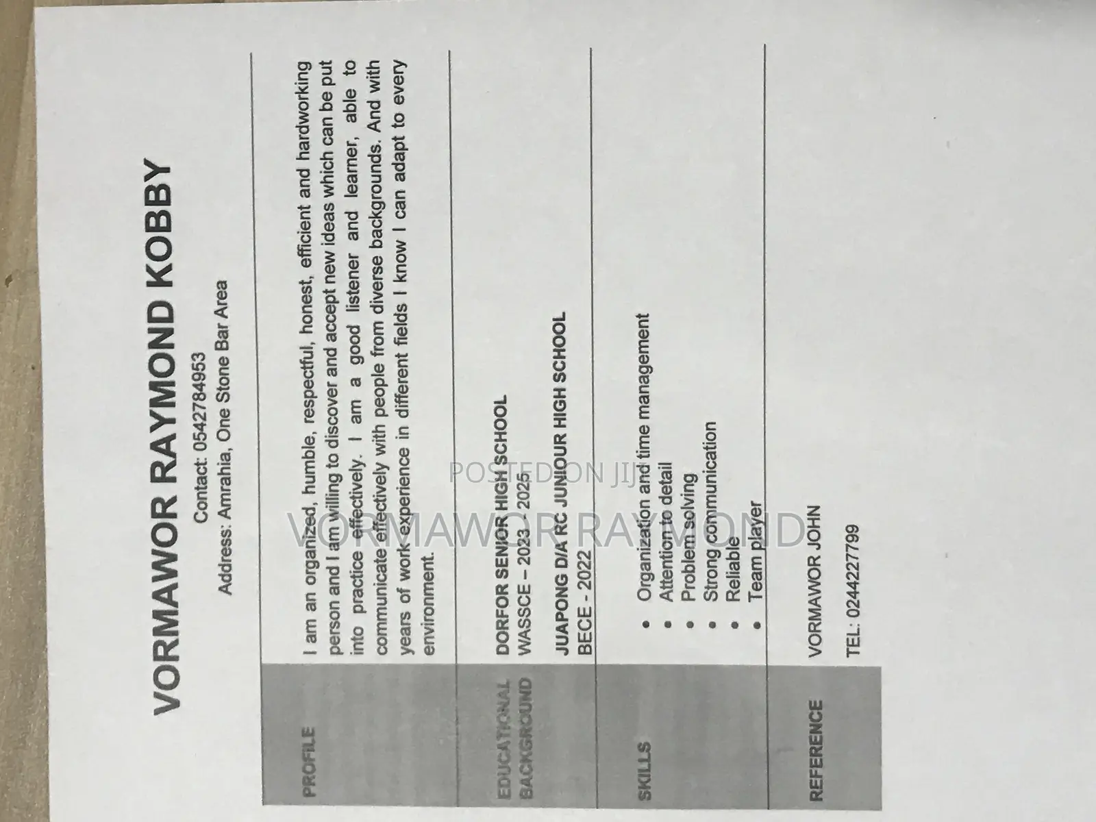 Sales Personnel