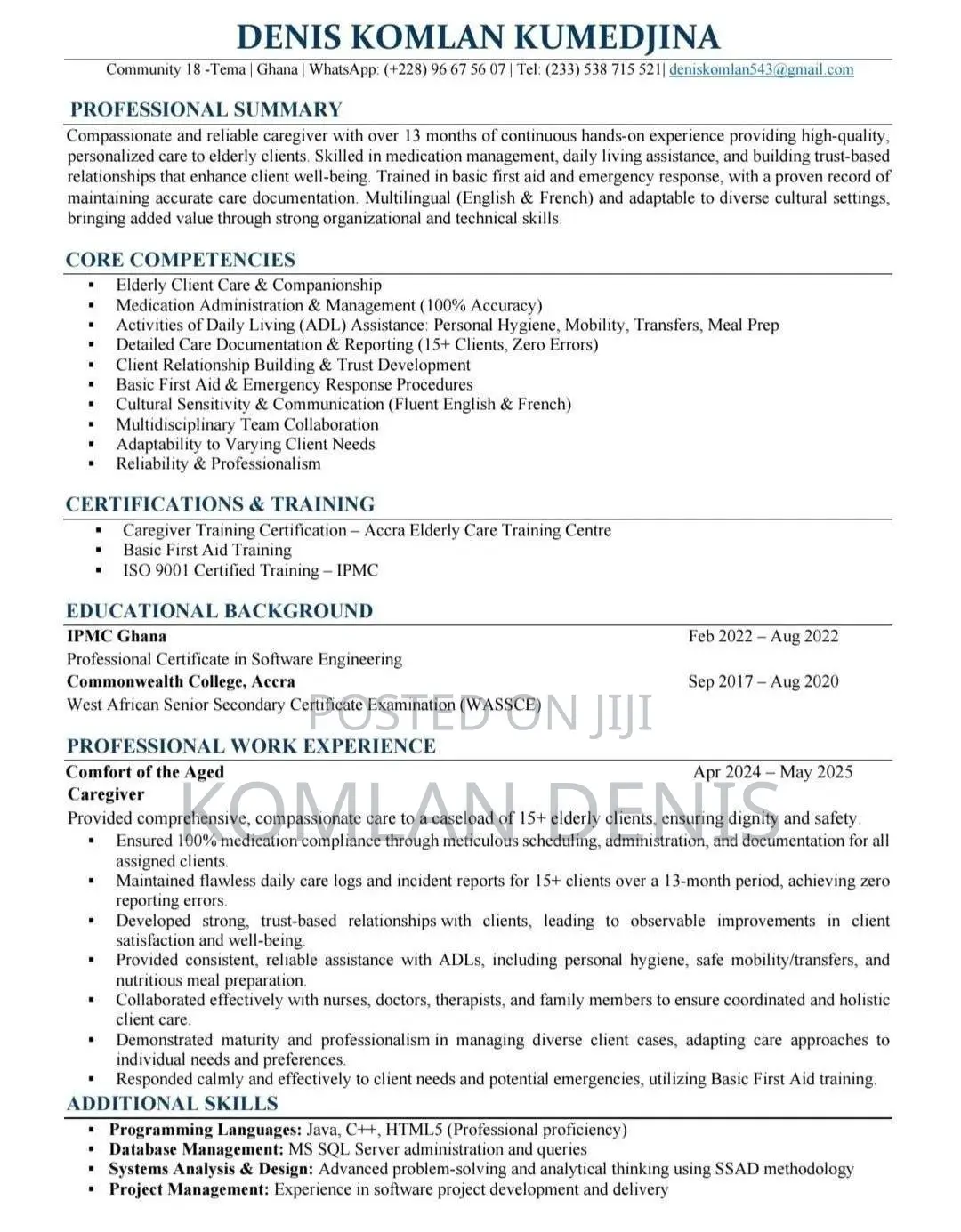 Caregiver For Elderly Person