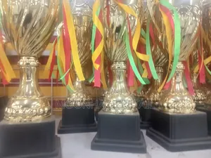 Royal Gold Trophy Cups – Luxury Awards With Color Ribbons!