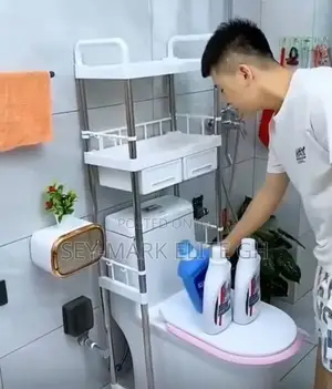 2 Tier Toilet Rack With Drawers