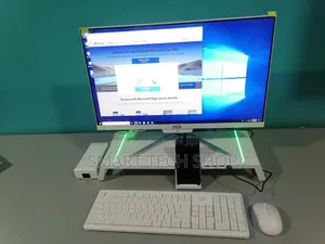 Gaming Desktop Or Monitor Stand With Rgb Light, Phone Holder Usb Hub