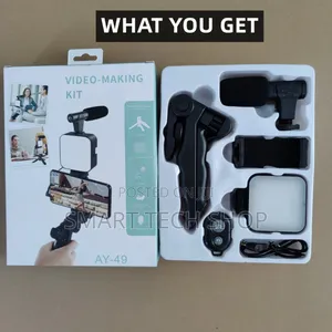 Flexible Ring Light Tripod With Microphone. Selfie Stick And Remote