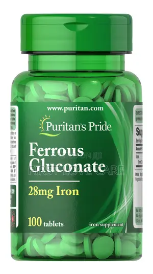 Puritan's Pride Ferrous Gluconate 28mg Iron