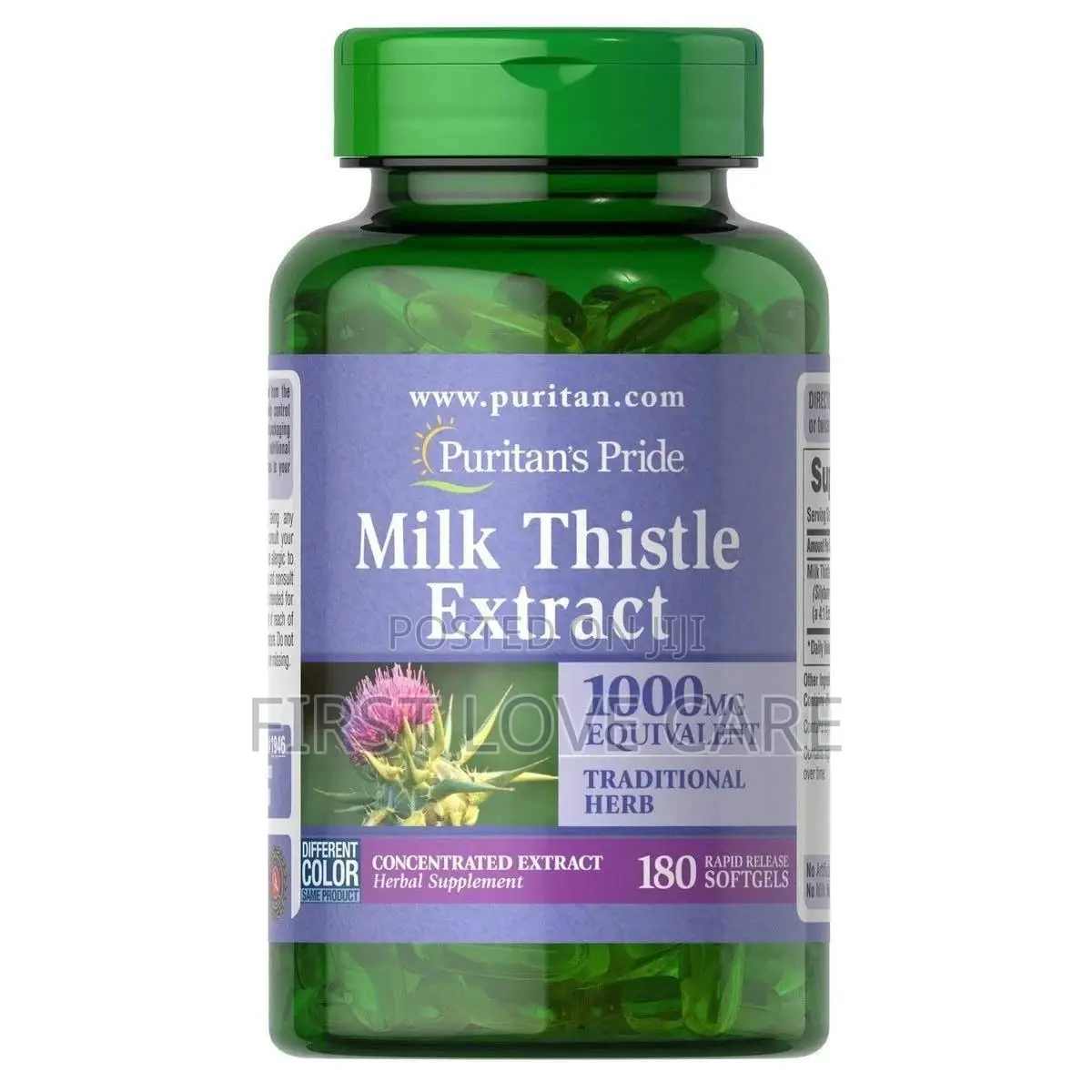 Puritan's Pride Milk Thistle 1000mg