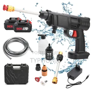 Pressure Gun for Car Wash. 96v Battery Capacity