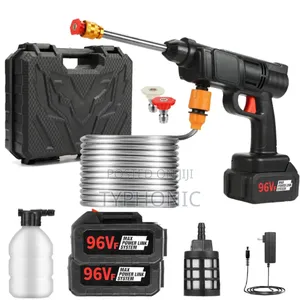 Pressure Gun for Car Wash. 96v Battery Capacity