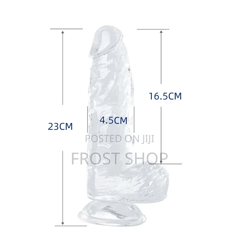 Realistic Silicon Transparent Dildo 8inches