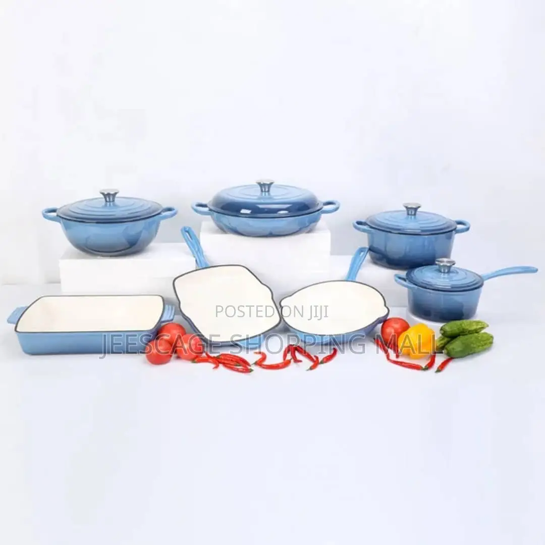 7-Piece Enameled Cast Iron Cookware Set