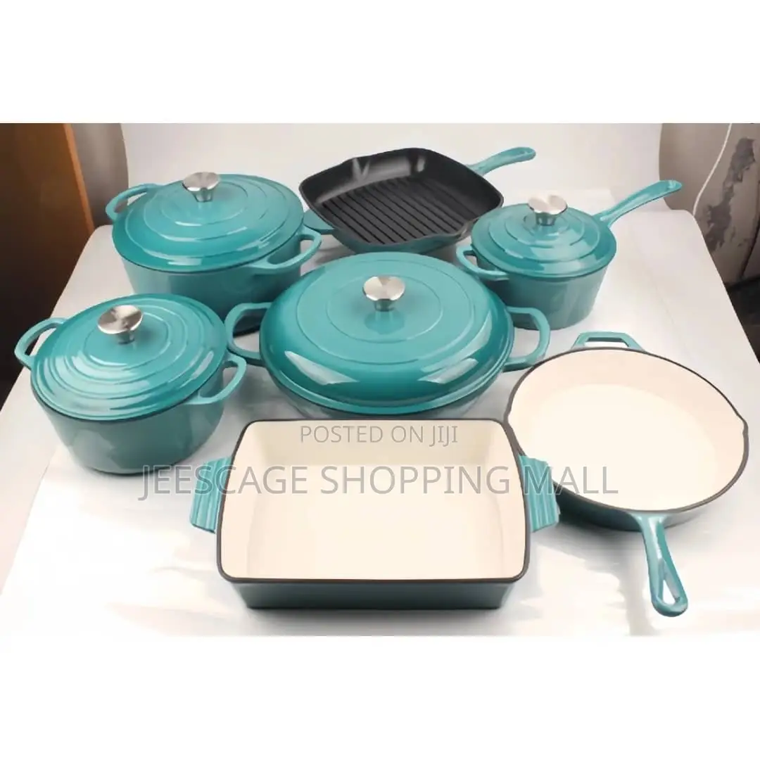 7-Piece Enameled Cast Iron Cookware Set