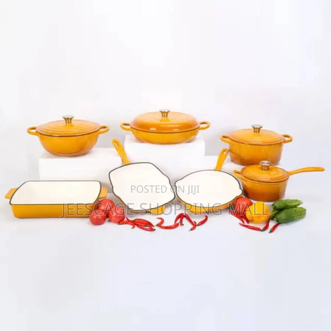 7-Piece Enameled Cast Iron Cookware Set