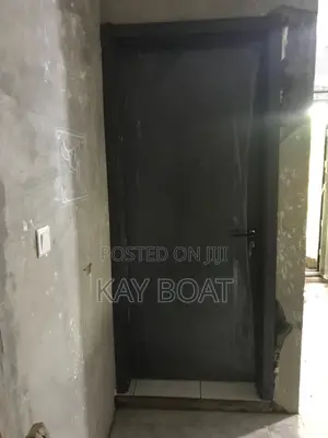 An Installed Grey Interior Door