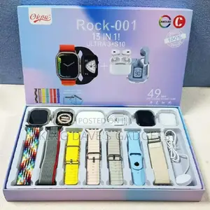 Rock-001 13 in 1 Ultra 3+S10 Smart Watch Combo