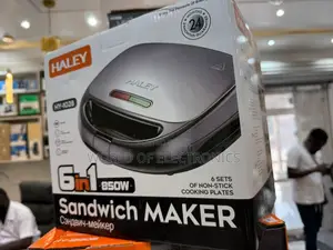 Fresh in Box Haley Sandwich Maker 6 in 1 850watt(Gray)