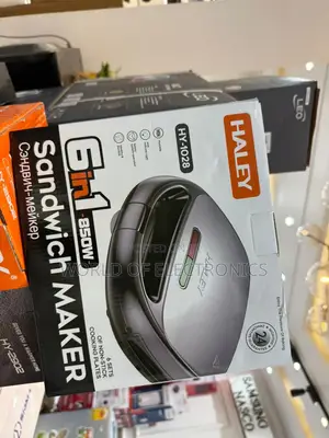 Sealed in Box Haley Sandwich Maker 6 in 1 850watt(Black)