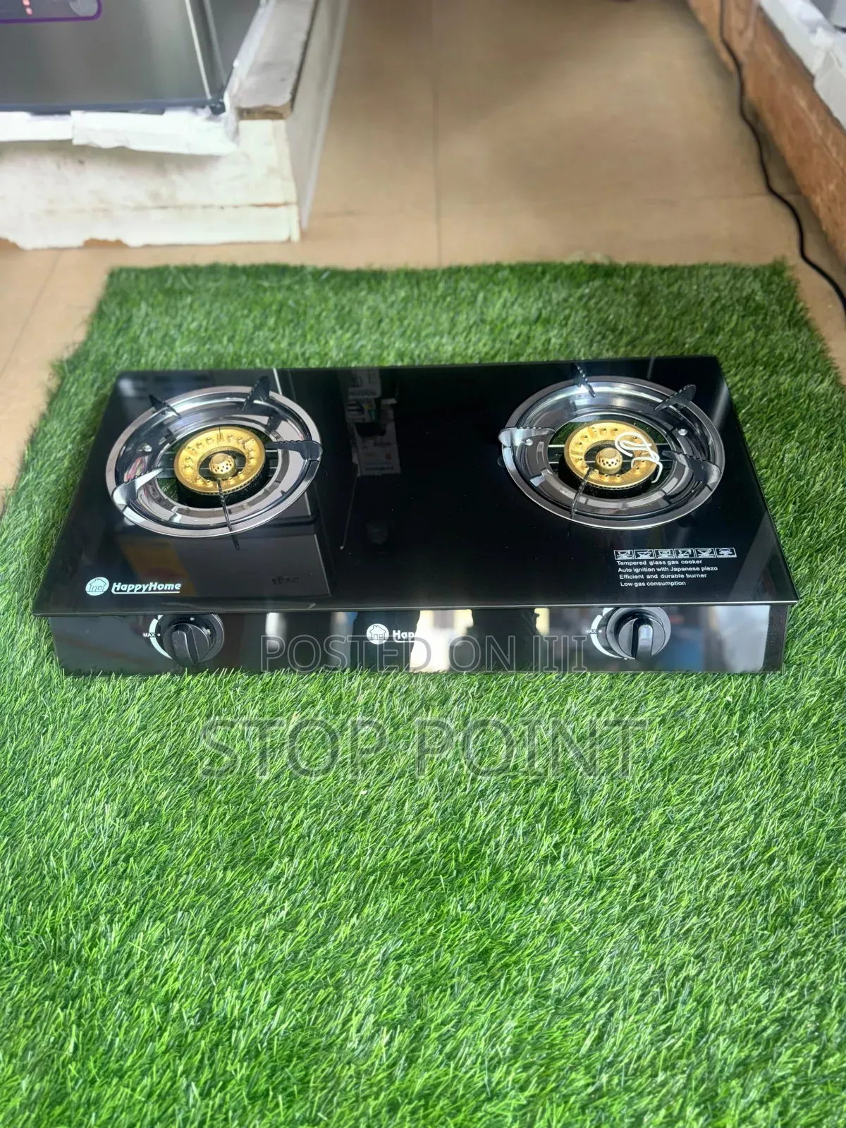 Durable Glass 2 Burner Gas Cooker