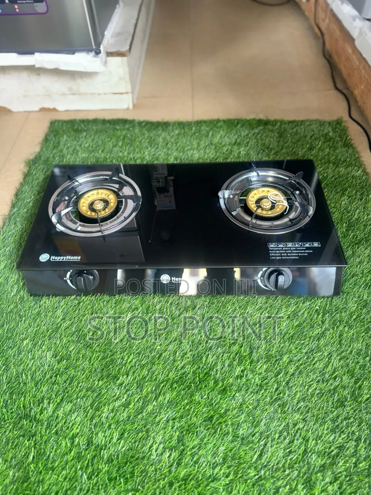 Durable Glass 2 Burner Gas Cooker