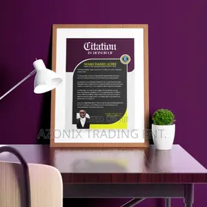 Citation and Certificate Print Framing