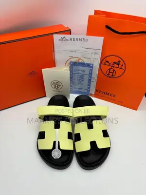 Original Hermes Leather Slippers ( in a Box) Size 37- 42