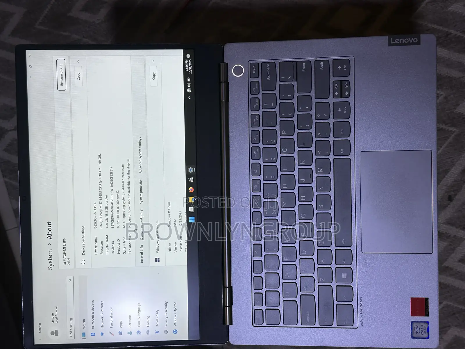 Laptop Lenovo ThinkBook 14s Gen 2 16GB Intel Core I7 SSD 256GB