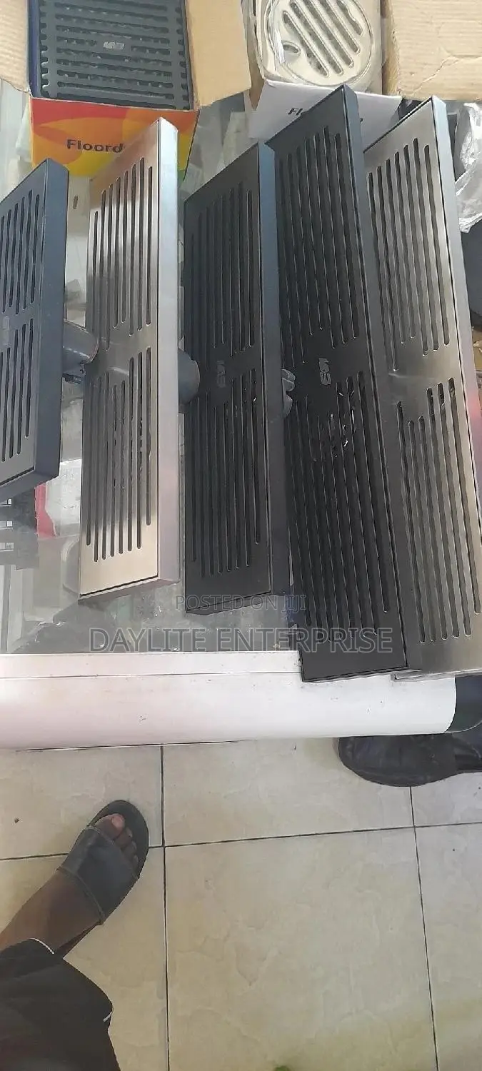 Black Linear Floor Drainer