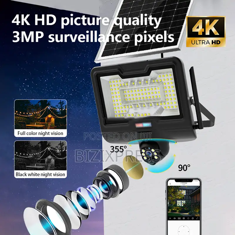 4g Floodlight Solar Camera-600w