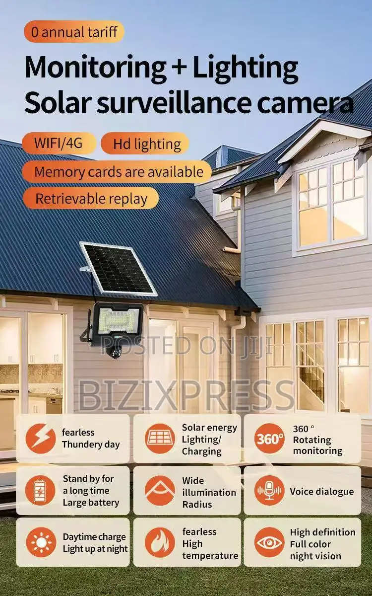 4g Floodlight Solar Camera-600w