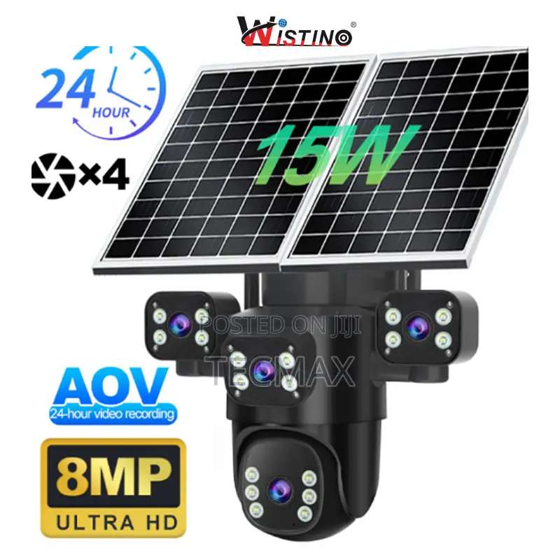 4g 4 Lens Solar Camera