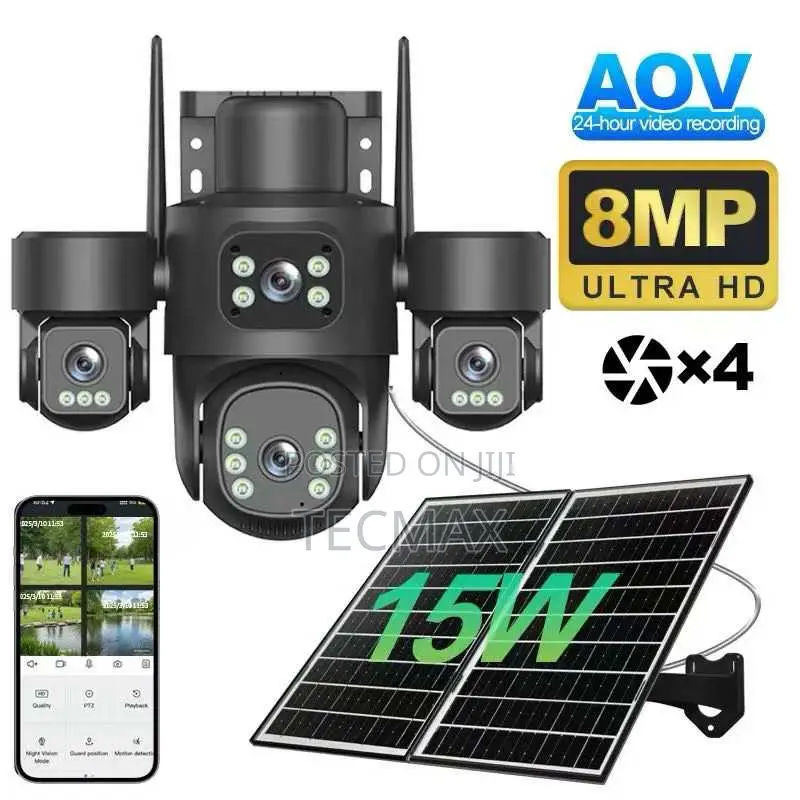 4g 4 Lens Solar Camera
