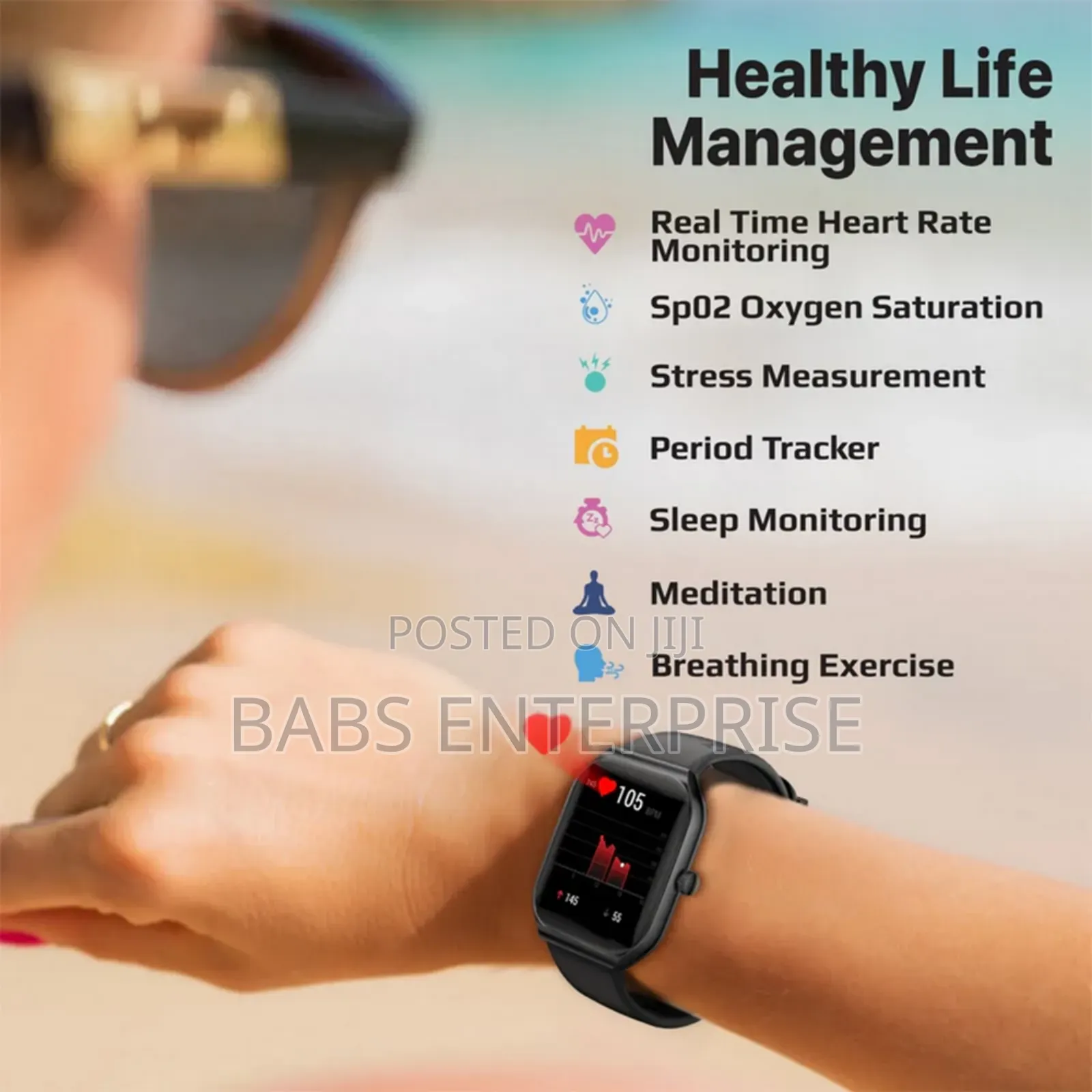 Promate Prowatch-am19 1.96" Fitness Tracker Smartwatch With Bt Calling